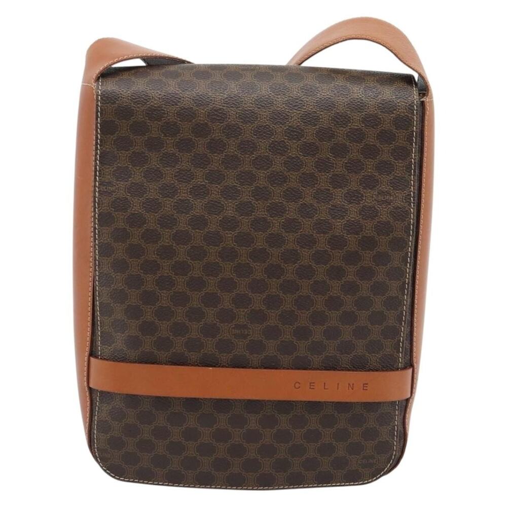 Celine Macadam Shoulder Bag Brown